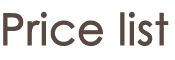 Pricelist